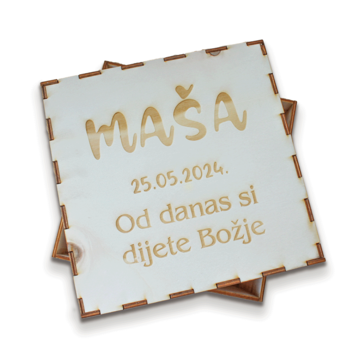 Drvena ukrasna poklon kutija - manja - Image 16